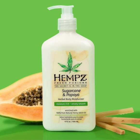 HEMPZ Fresh Fusions Sugarcane Papaya Herbal Body Moisturizer - Picture 4 of 6